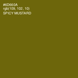 #6D660A - Spicy Mustard Color Image
